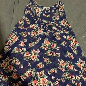 Teen bell flowy floral tank top